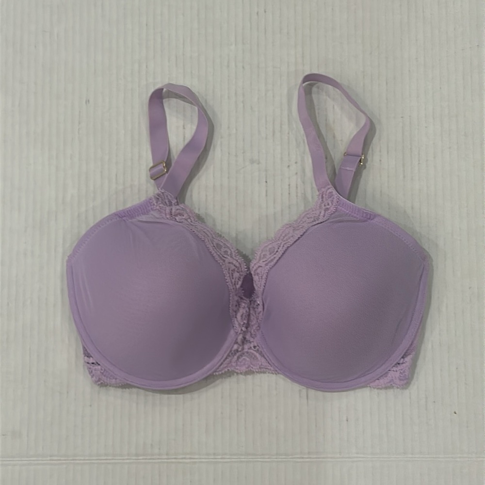 NWOT NATORI Feathers Plunge Bra Color: Purple Mist Size 32DD - Picture 8 of 12